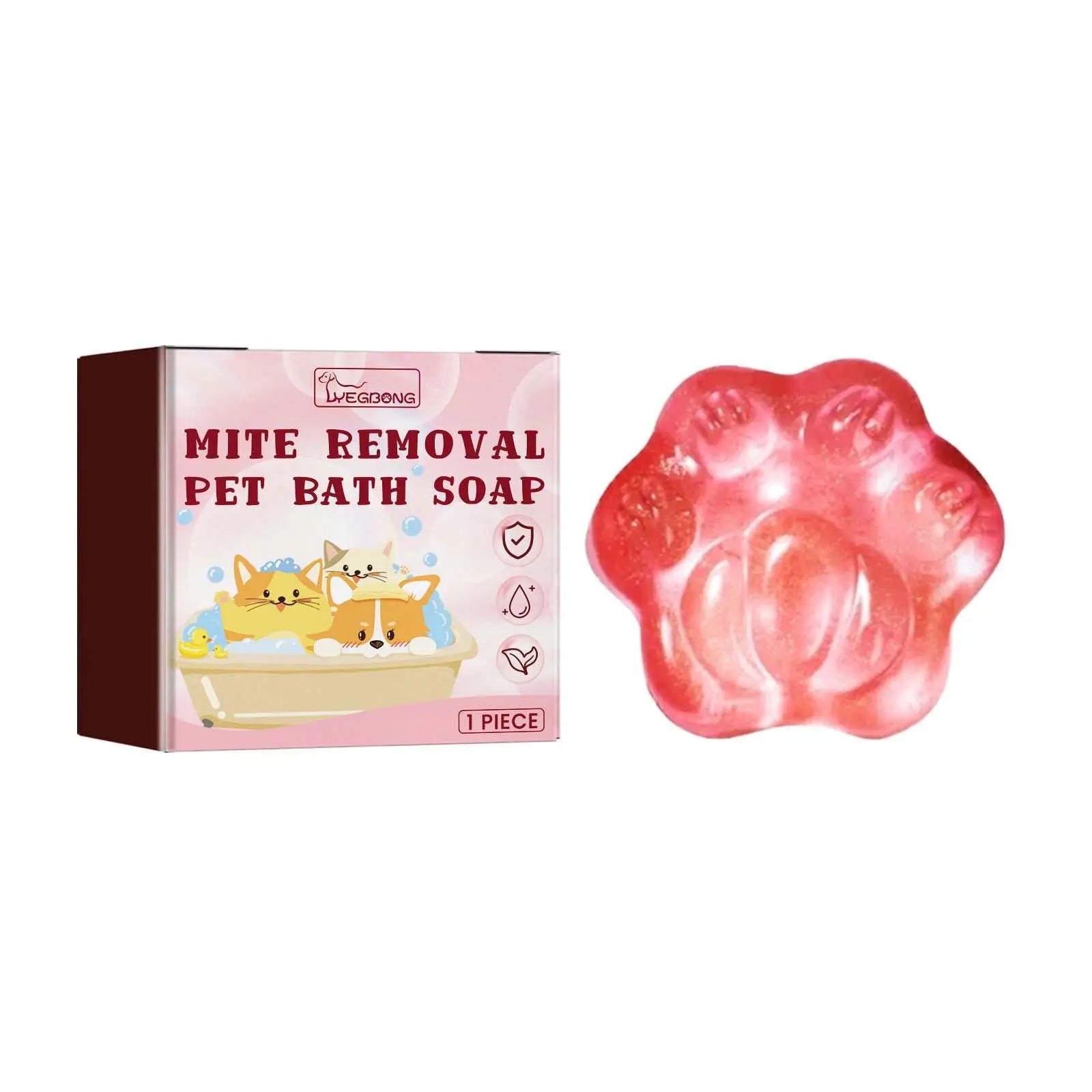 Dogs And Cats Hair Supple Care Anti-mite Cleaning Soap Pet Products 1 Piece