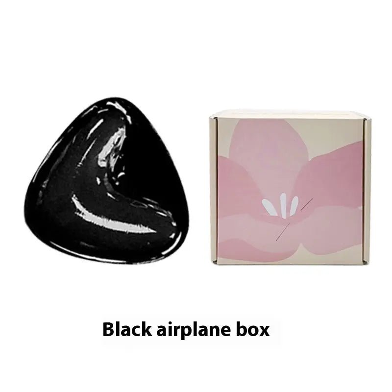 Double Sided Adhesive Sticky Bra Inserts Push Up Thick Sponge Breast Lift Pads Women Swimsuit Bikini Cup Enhancer Black Airplane Box