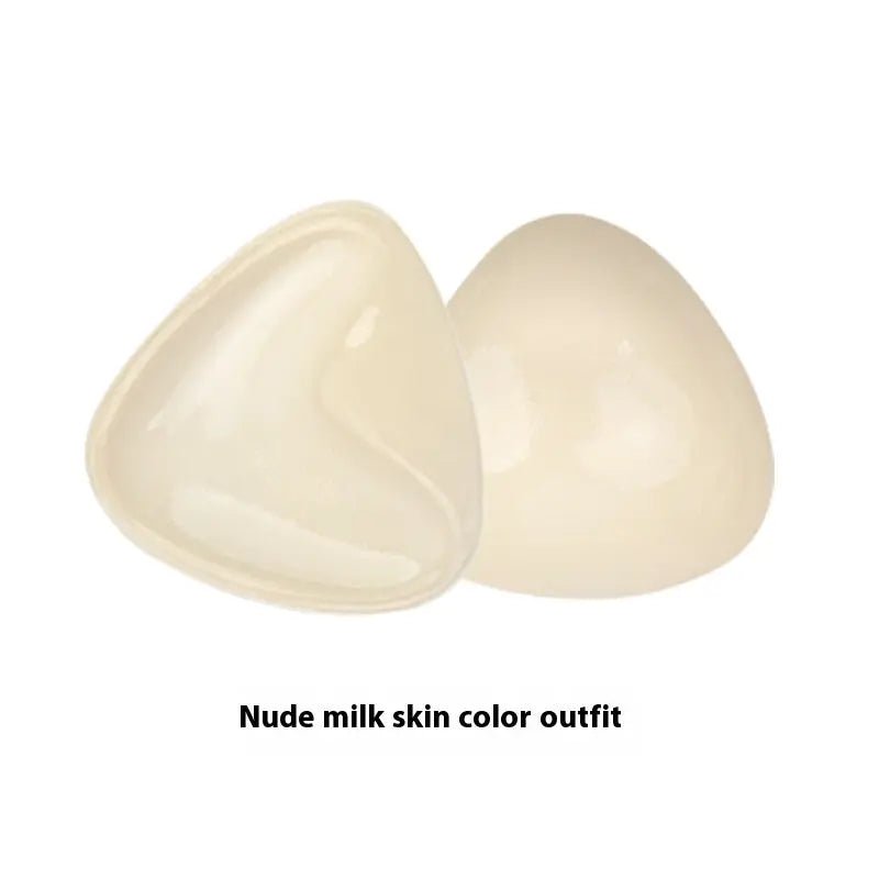 Double Sided Adhesive Sticky Bra Inserts Push Up Thick Sponge Breast Lift Pads Women Swimsuit Bikini Cup Enhancer Bare Goods Milky Nude Pack