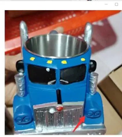 Durable Truck Coffee Mug Semi Truck Handcrafted Coffee Cup Semi-trailer Shaped Semi-Truck Coffee Mugs For Family Blue Truck