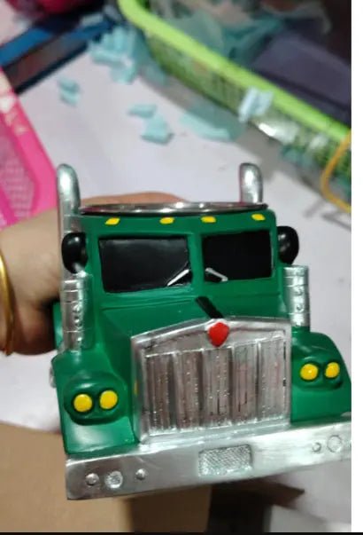 Durable Truck Coffee Mug Semi Truck Handcrafted Coffee Cup Semi-trailer Shaped Semi-Truck Coffee Mugs For Family Green