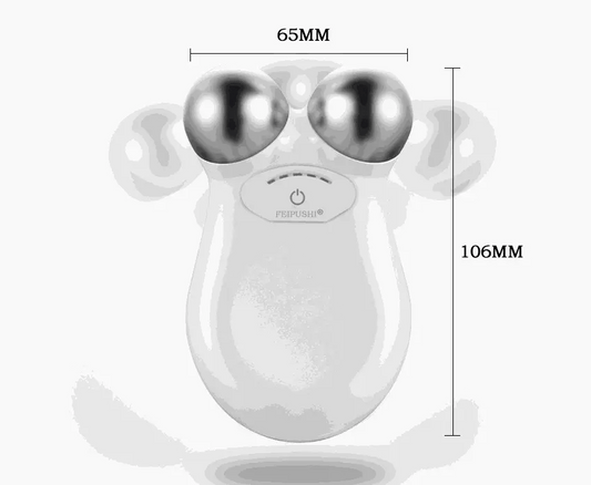 Electric Micro-Current Face Massager EMS Firming Micro Current Deedema Decree Wrinkle Skin Rejuvenation Beauty Instrument White