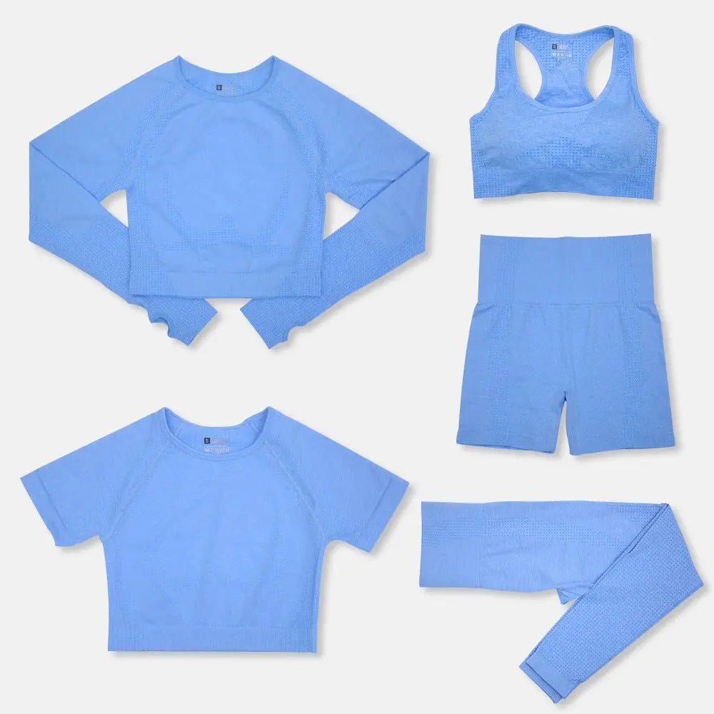 Fashion Women's Workout Yoga Clothes Sky Blue