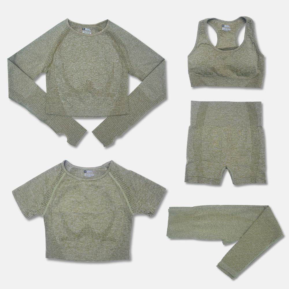 Fashion Women's Workout Yoga Clothes Army Green