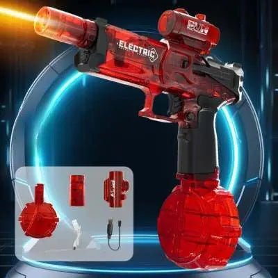 Fire Rat Electric Water Pistol Cool Light Full Automatic Water Spray Gun Summer Toy Sports Entertainment Children Gifts AC223 Light Version Red