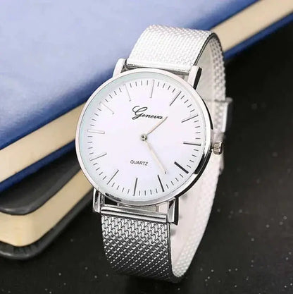 Geneva Bracelet Watch for Women - Trending Styles Silver