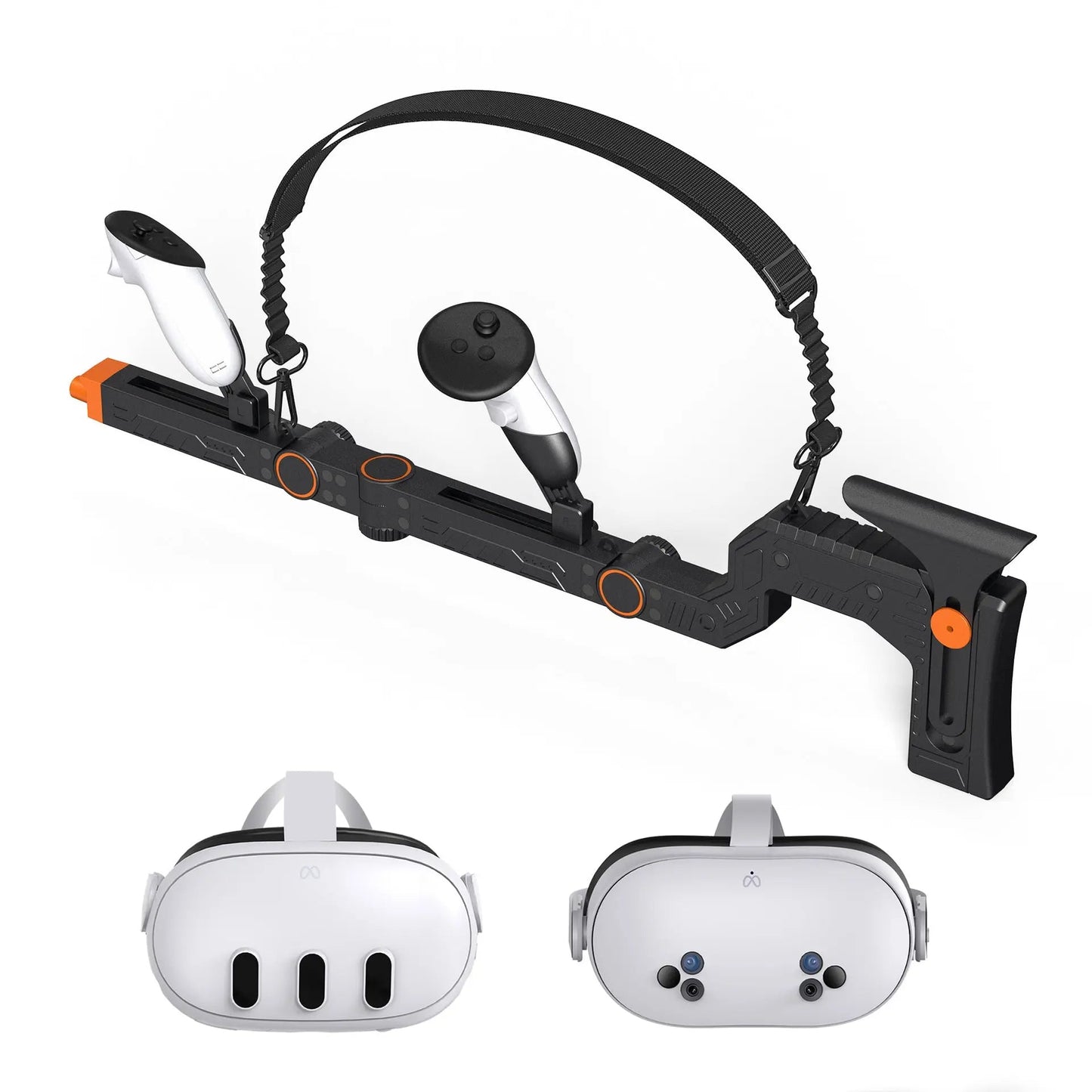 Gun Mount Submachine Gun VR Physical Auxiliary Accessories Quest 3 3S Gun Mount