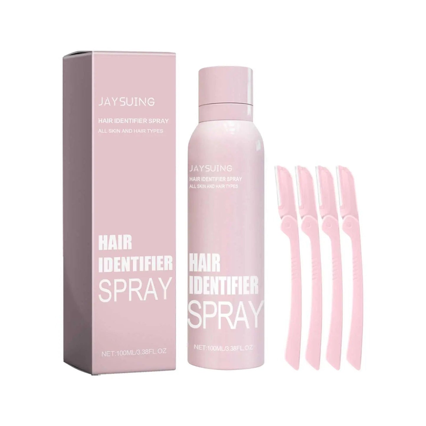 Hair Identifier Spray Set For Face Shaving Moisturizing Dermaplaner Spray For Face Shaving Skin Care Hair removal spray