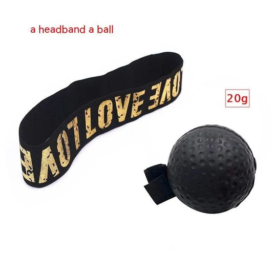 Head Worn Boxing Ball For Stress Reduction Weight Loss Black Light Ball And Headband Different Packages