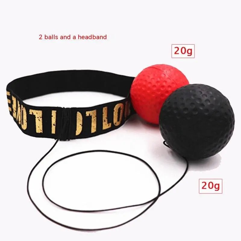 Head Worn Boxing Ball For Stress Reduction Weight Loss Red And Black Light Ball Different Packages