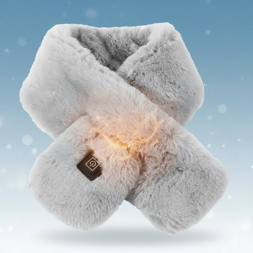 Heating Scarf USB Electric Heated Neck Wrap Heating Pad Pain Relief Three-gear Temperature Control Neck Warmer For Women Men Gray