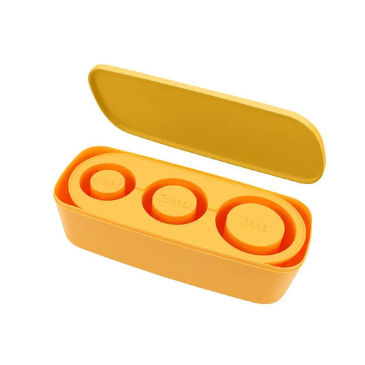 Home Gadget Molded Silicone Ice Tray Ice Cube Maker Yellow