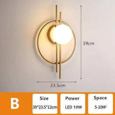 Home Living Room Background Wall Lamp Style B