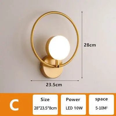 Home Living Room Background Wall Lamp Style C