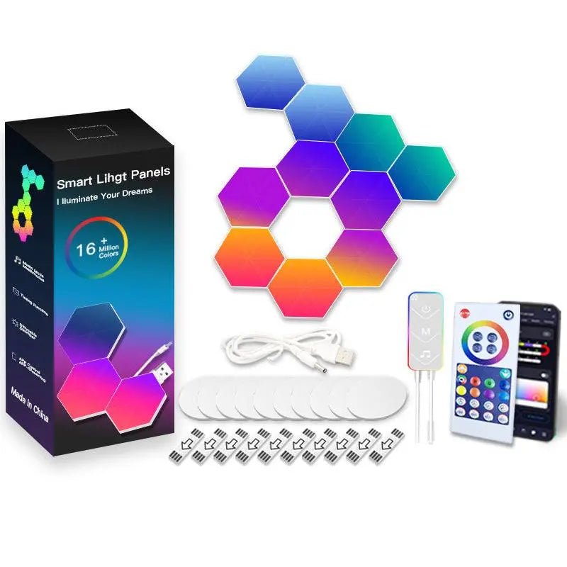 Honeycomb Intelligent Voice-controlled Quantum Light 10packs
