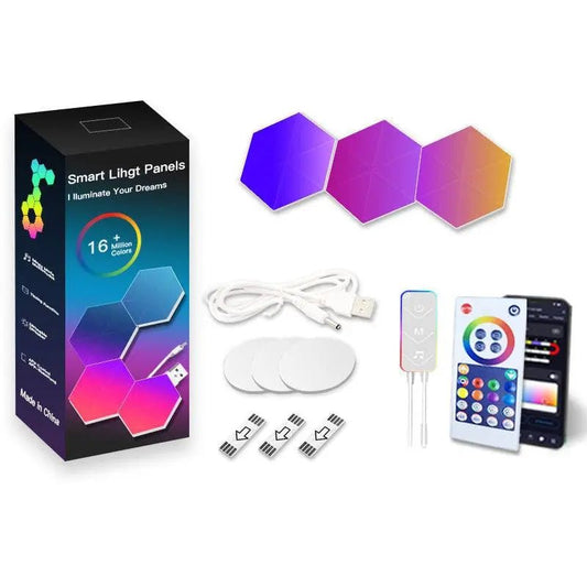 Honeycomb Intelligent Voice-controlled Quantum Light 3pack