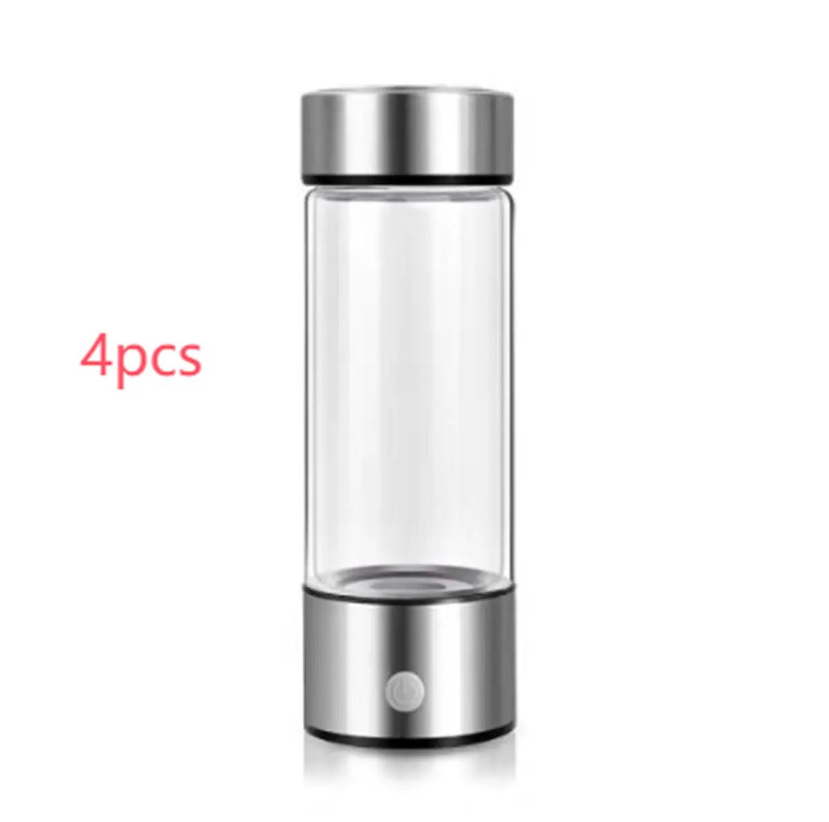 Hydrogen Water Bottles Electric Hydrogen Rich Water Generator Bottle New Technology Rechargeable Portable Antioxidant Silver 401 500ml 4PCS