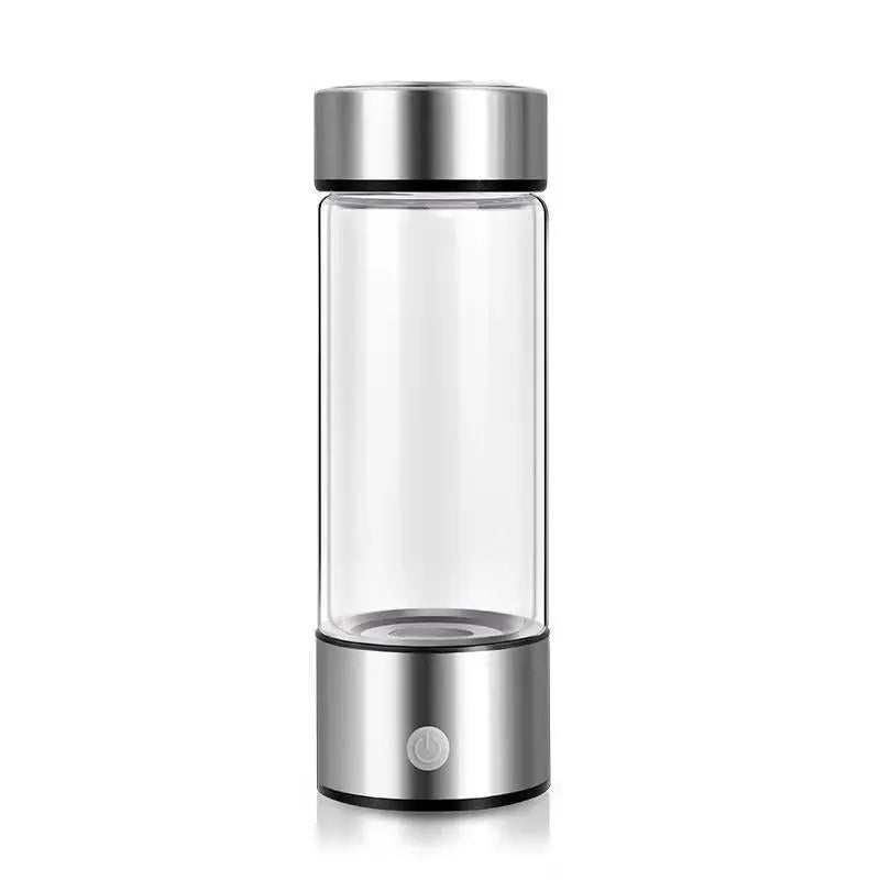 Hydrogen Water Bottles Electric Hydrogen Rich Water Generator Bottle New Technology Rechargeable Portable Antioxidant Silver 401 500ml 1PC