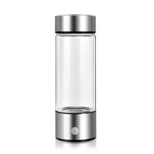 Hydrogen Water Bottles Electric Hydrogen Rich Water Generator Bottle New Technology Rechargeable Portable Antioxidant Silver 401 500ml 1PC