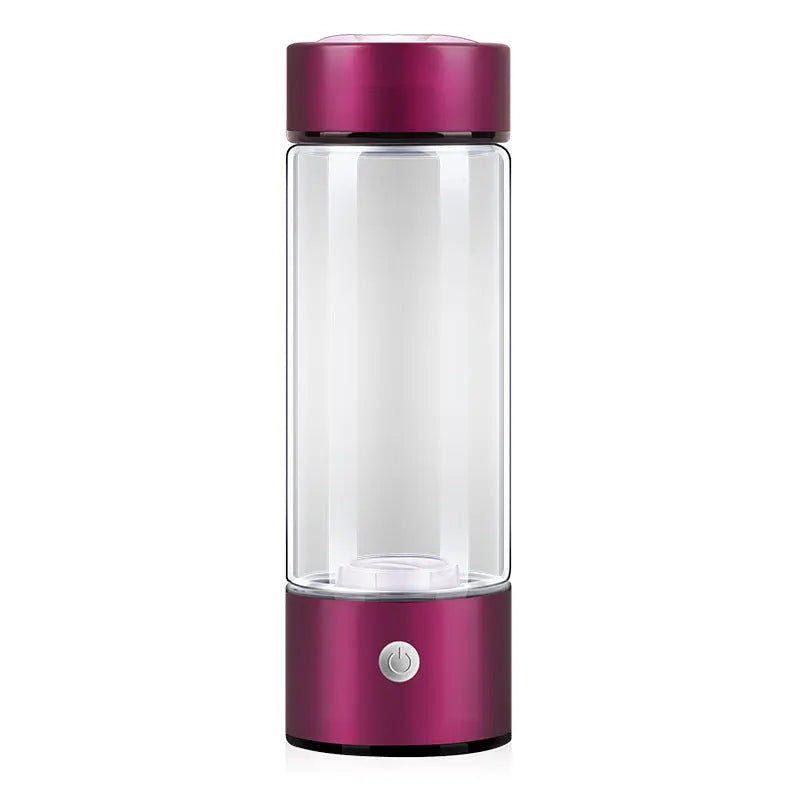 Hydrogen Water Bottles Electric Hydrogen Rich Water Generator Bottle New Technology Rechargeable Portable Antioxidant Rose Red 401 500ml 1PC