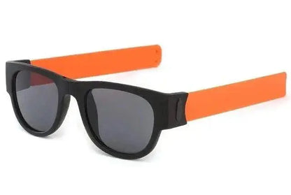 Foldable Polarized Sports Sunglasses for Men - IENJOY Active orange