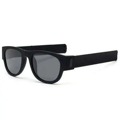 Foldable Polarized Sports Sunglasses for Men - IENJOY Active black