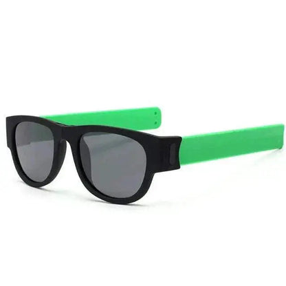 Foldable Polarized Sports Sunglasses for Men - IENJOY Active green