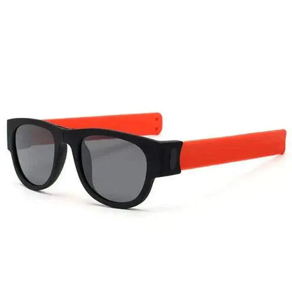 Foldable Polarized Sports Sunglasses for Men - IENJOY Active red