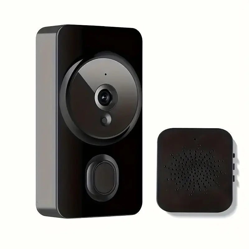 Intelligent Visual Doorbell Wireless Wifi Home Bright Black