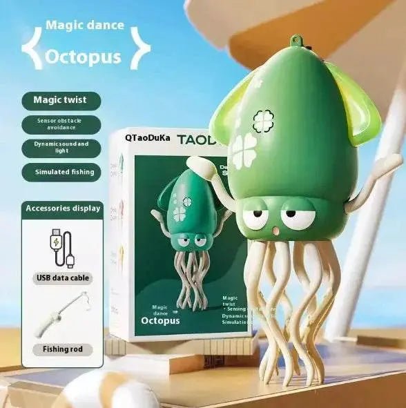 Interactive Octopus Puzzle Toy Green Handheld
