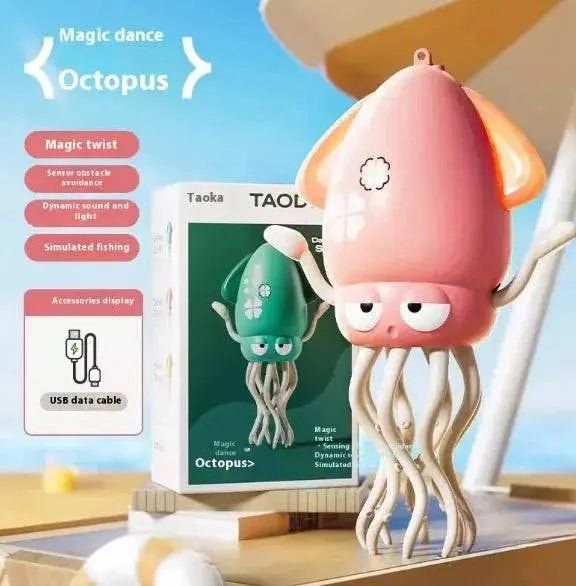 Interactive Octopus Puzzle Toy Pink Base