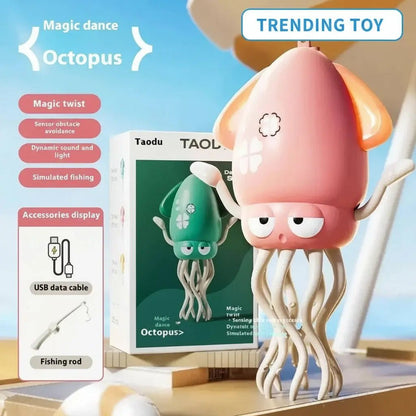 Interactive Octopus Puzzle Toy Pink Handheld