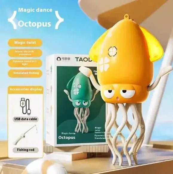 Interactive Octopus Puzzle Toy Yellow Handheld