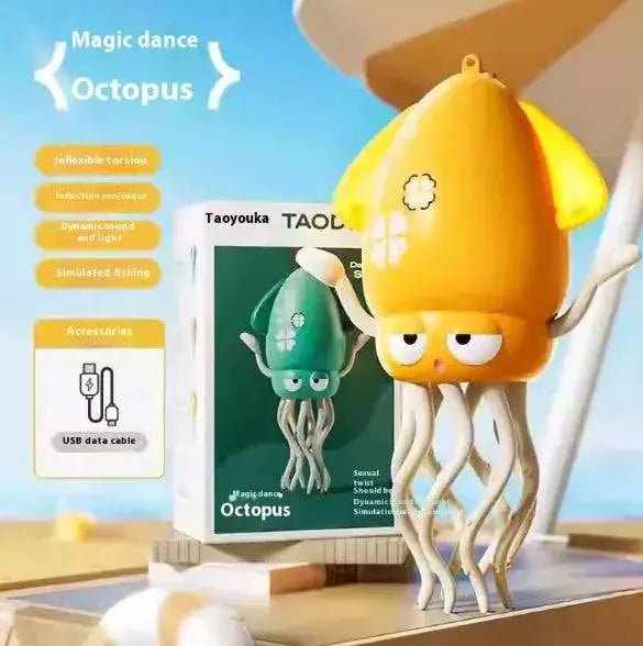 Interactive Octopus Puzzle Toy Yellow Base