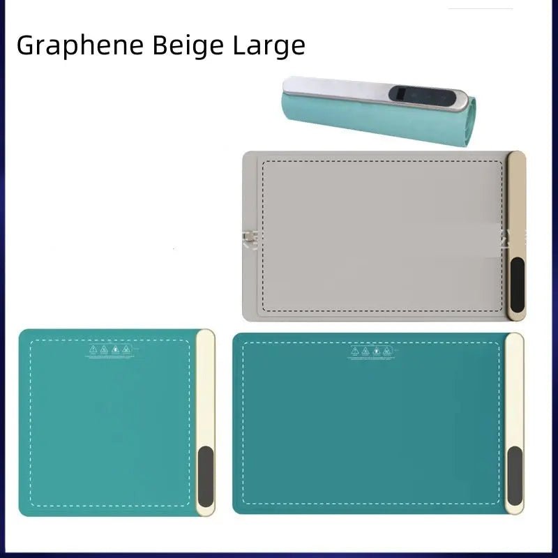 Kitchen Gadget Electric Warming Tray Hot-sale Graphene Vegetable Heating Hot Cutting Board Household Multi-functional Thermal Insulation Graphene Beige Large US