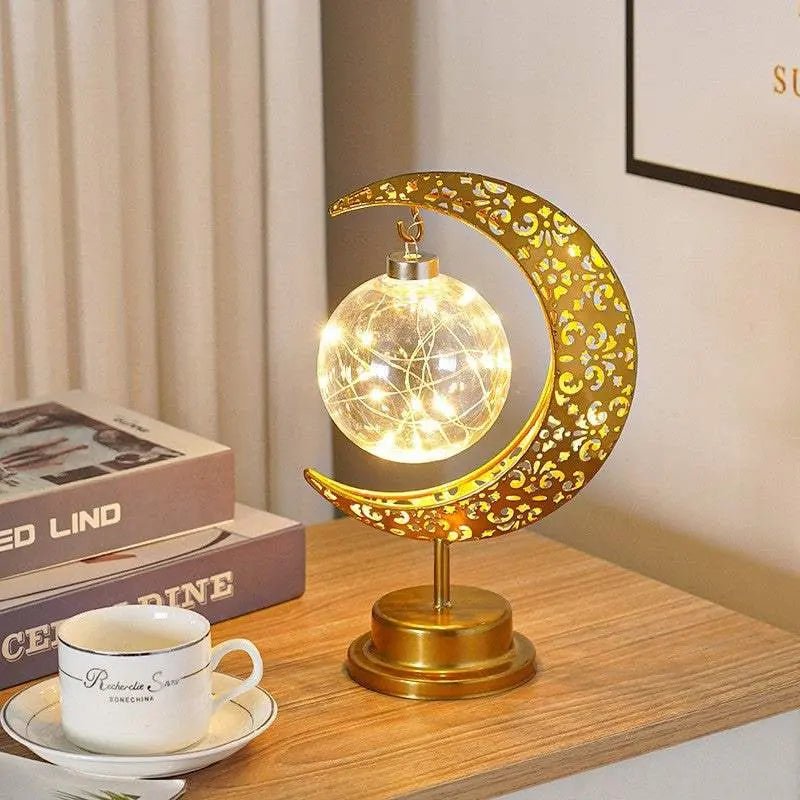 LED Modeling Lamp Creative Personality Iron Moon Lob