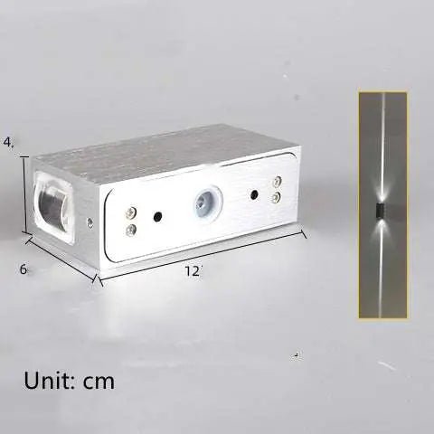 Line Household Aisle Exterior Wall Waterproof Spotlight Wall Lamp White White light