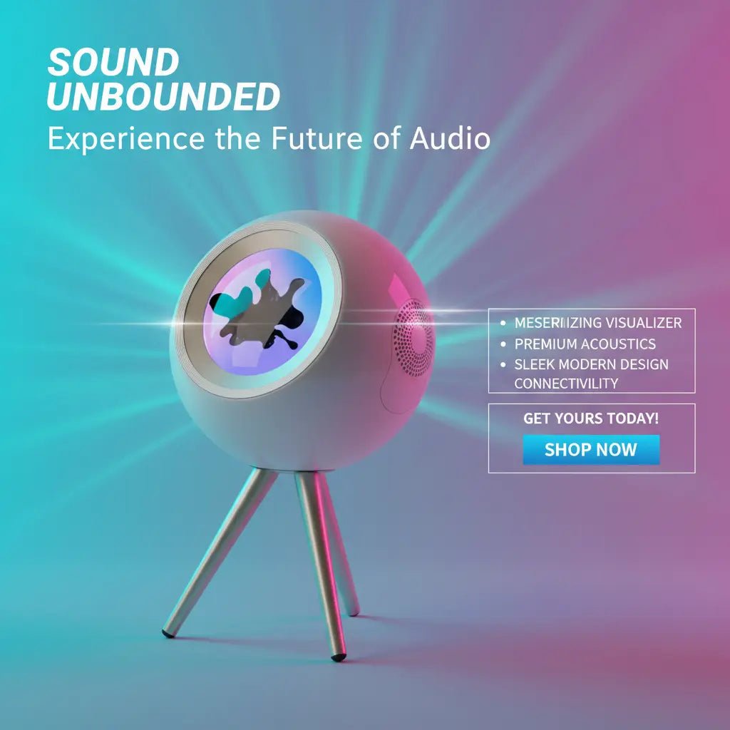 Magnetic Fluid Colorful Light - effect Portable Bluetooth Audio - Aussie PM Store