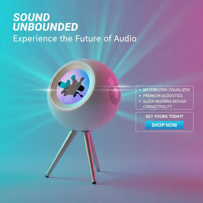 Magnetic Fluid Colorful Light - effect Portable Bluetooth Audio - Aussie PM Store