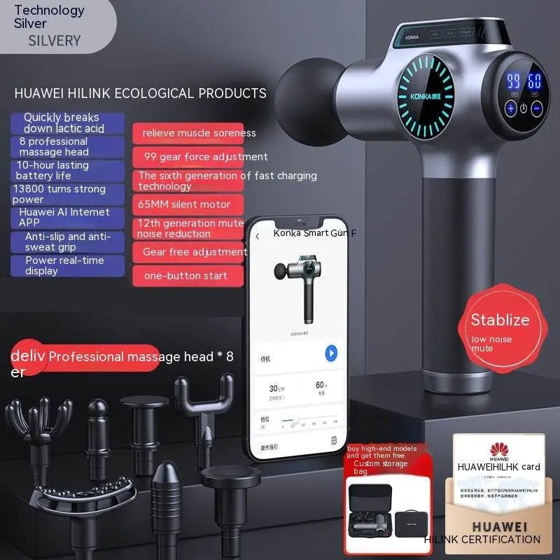 Massage Gun Muscle Relaxation Massager F2AI Internet Silver