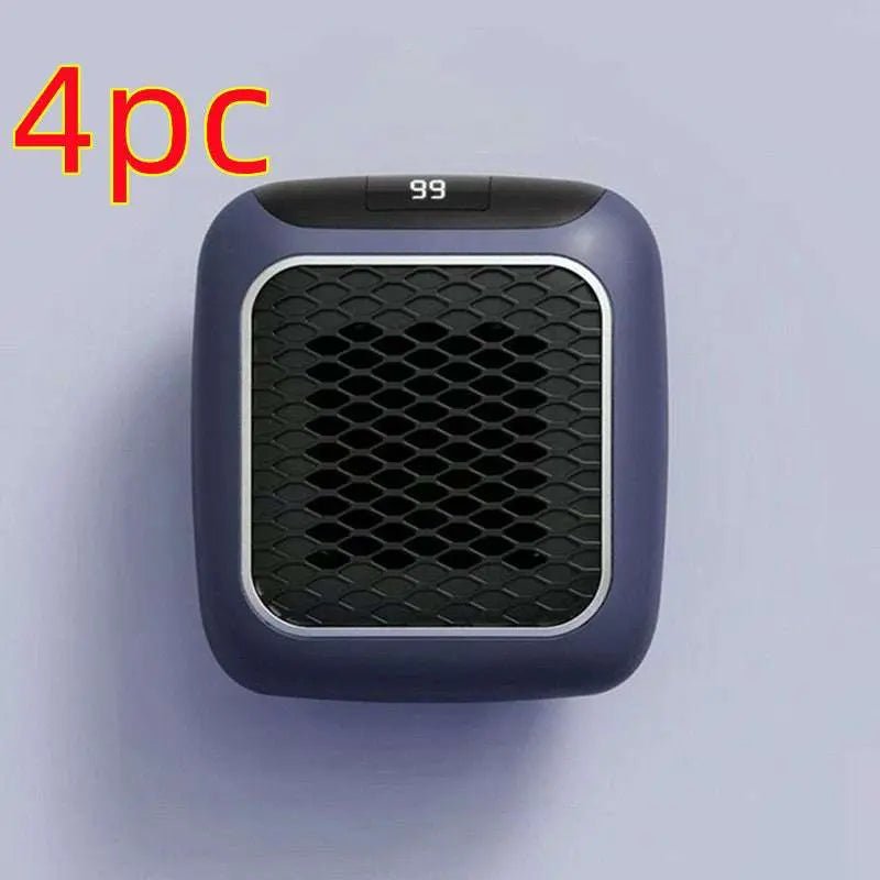 Mini Fan Heater Wall-mounted Dormitory Warm Artifact Blue 4PCS