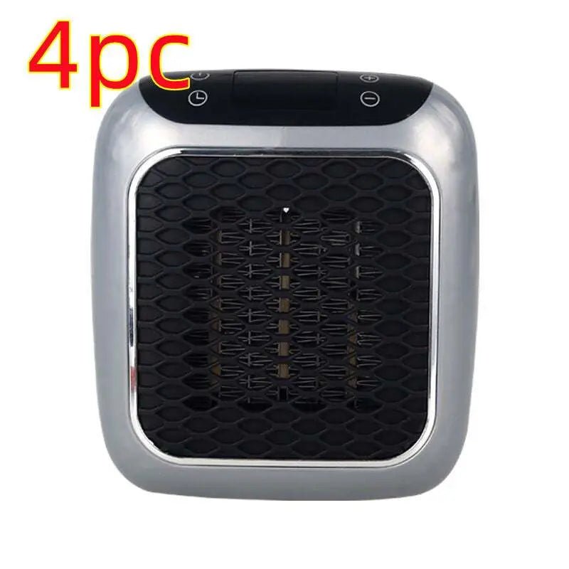 Mini Fan Heater Wall-mounted Dormitory Warm Artifact Gray 4PCS
