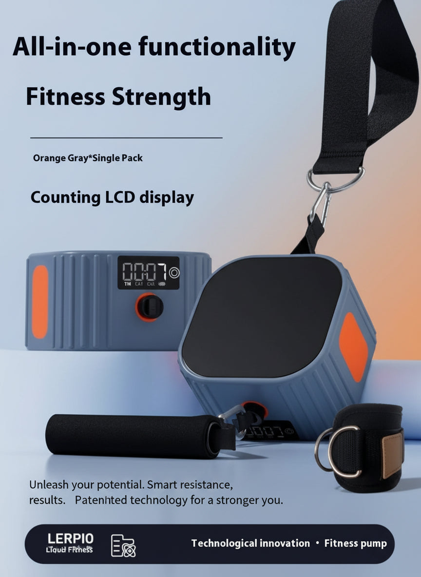 Multi Functional Fitness Strength Resistance Training Tensioner Orange gray Intelligent version
