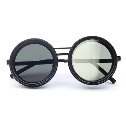 ND2-400 Adjustable Polarized Glasses Fishing Sunglasses UV Protection Retro Punk Polarized Sunglasses With Storage Box