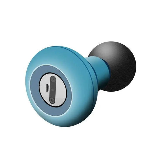 New Mini Massager Muscle Relax Fascia Gun Smart Body Muscle Massage Relaxer Vibrating Portable Pocket Male And Female Fascia Gun Blue USB