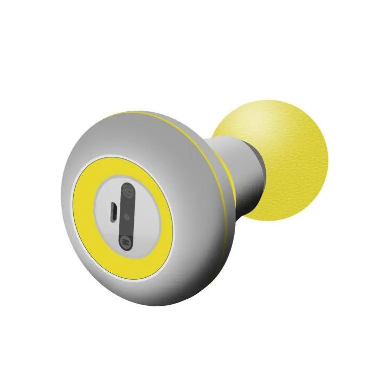 New Mini Massager Muscle Relax Fascia Gun Smart Body Muscle Massage Relaxer Vibrating Portable Pocket Male And Female Fascia Gun Yellow USB