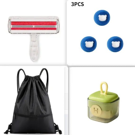 New Multi-functional Cleaning Portable Home Does Not Hurt Clothes Burr Removing Ball Roller Lent Remover Green set1 Small Size With Lent Remover 1PCS