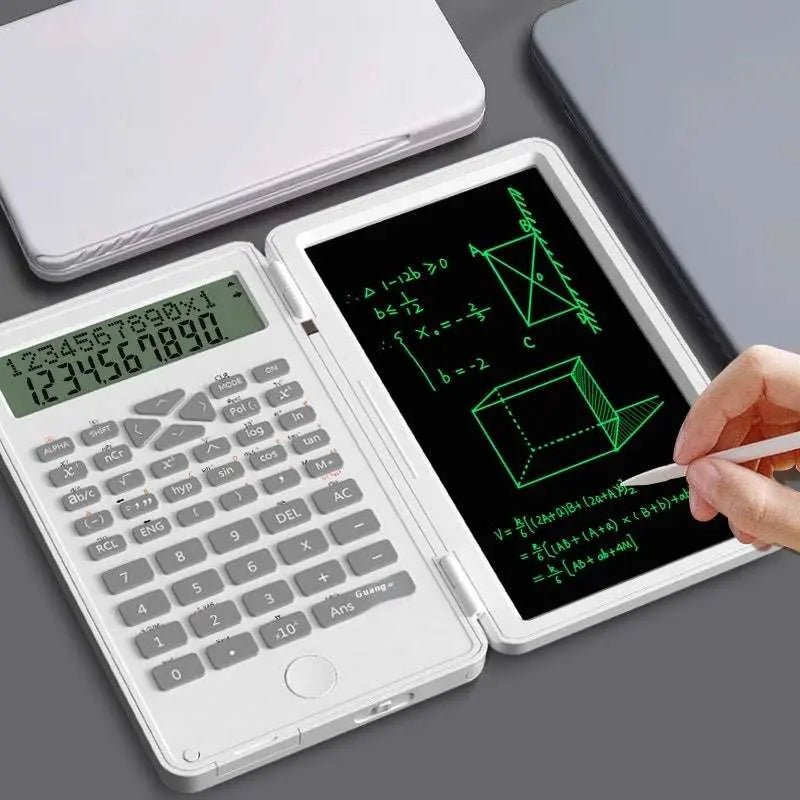 New Scientific Calculator Accounting Special Portable Mini Tablet Computing Machine Handwriting Board Exam Student White Scientific Calculator