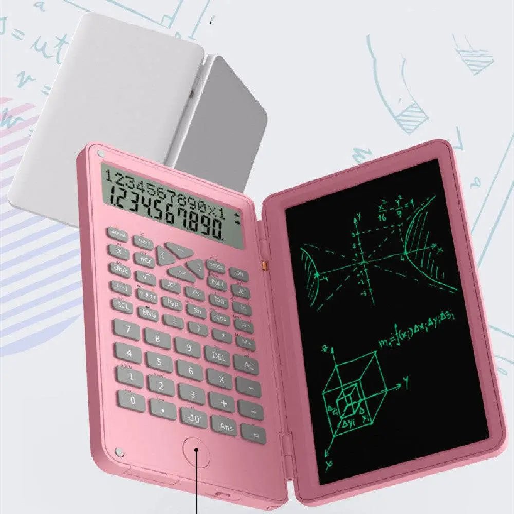 New Scientific Calculator Accounting Special Portable Mini Tablet Computing Machine Handwriting Board Exam Student Pink Scientific Calculator
