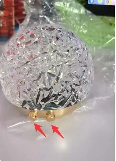 New Water Ripple Projector Night Light Crystal Mood Lamp Bedside Home Bedroom Decoration Aesthetic Christmas Gift Sunset Lights Spherical Water Ripple Touch Three Colors